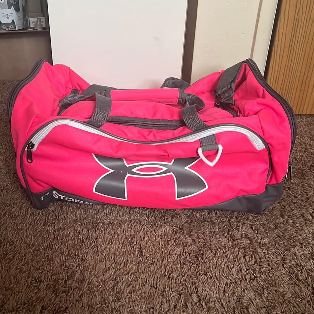 Pink Under Armour Duffel Bag